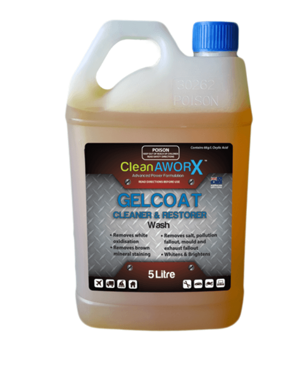 CleanAWORX Gelcoat Cleaner Restorer & Wash 5 Litre